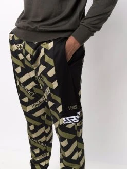 Versace Prix Préférentiel Pantalon Greca à logo imprimé pantalons cigarette homme 13 Versace pantalon Greca à logo imprimé