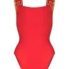 Versace maillot de bain à motif Greca