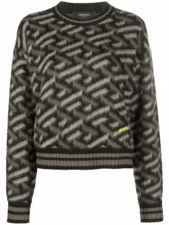 Versace pull en maille Greca