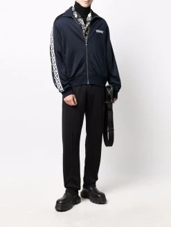 Versace veste de sport La Greca à logo brodé