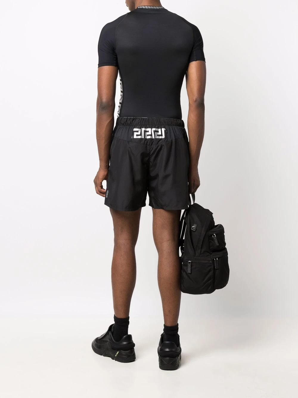 Versace Short à imprimé Greca Prix Discount shorts de sport & shorts de running homme 4 Versace short à imprimé Greca