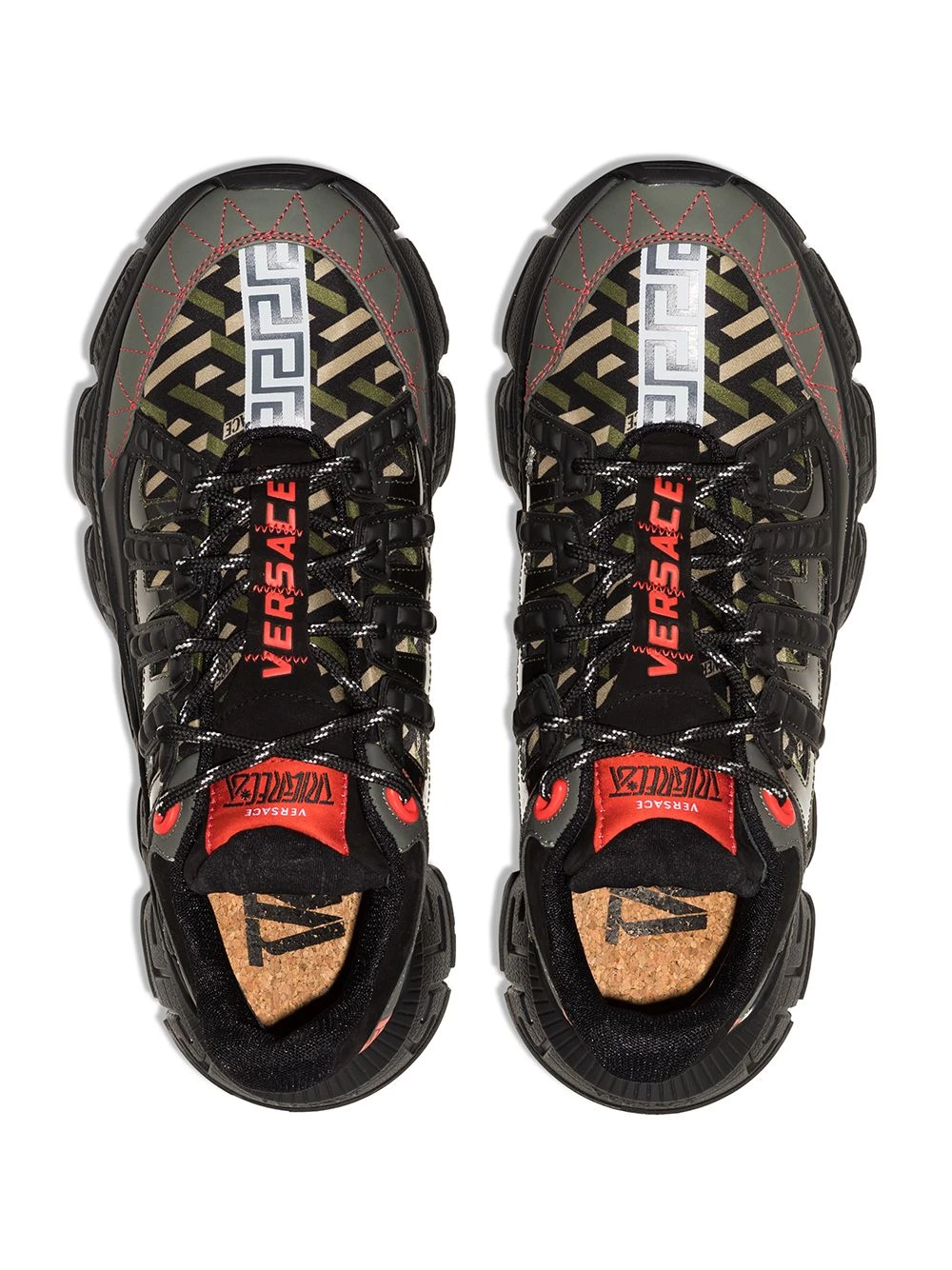 Versace Bas Prix Baskets Trigreca à découpes baskets basses homme 6 Versace baskets Trigreca à découpes