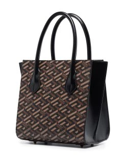 Versace sac à main La Greca Signature en cuir Plus Bas Prix De Vente sacs cabas femme 9 Versace sac à main La Greca Signature en cuir