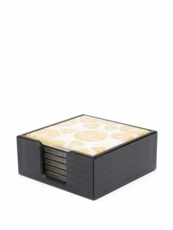 Versace lot de six sous-verres à logo Medusa