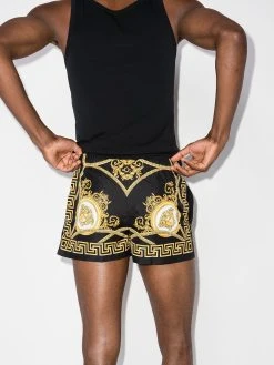 Versace Marchandise de première qualité Baroque print drawstring waist swim shorts shorts de bain homme 8 Versace Baroque-print drawstring-waist swim shorts