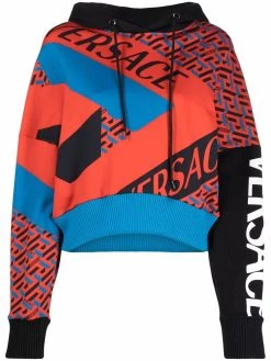 Versace hoodie à imprimé La Greca