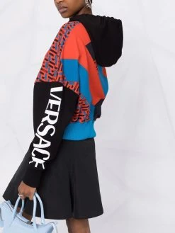 Versace hoodie à imprimé La Greca