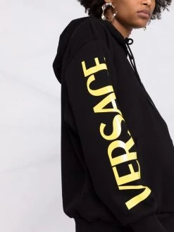 Versace hoodie à imprimé Greca