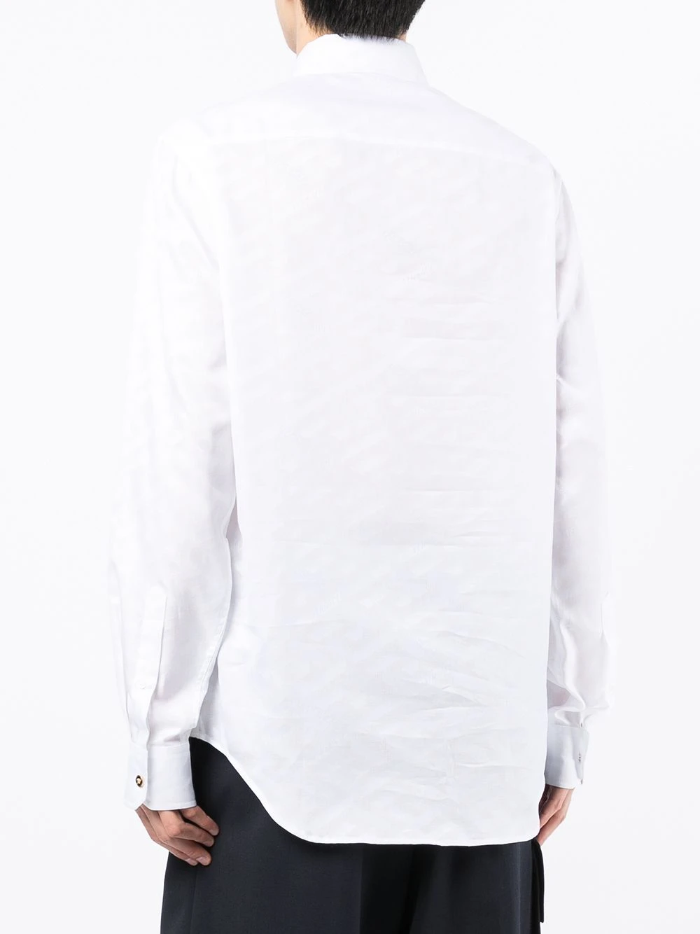 En promotion Versace Jacquard Greca cotton shirt chemises homme 6 Versace jacquard Greca cotton shirt