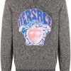 Versace jacquard-logo crew-neck jumper