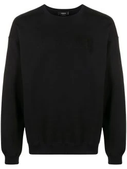 Versace logo-embroidered cotton sweatshirt