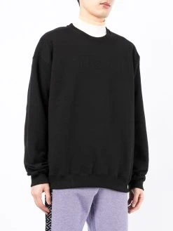 Versace logo-embroidered cotton sweatshirt