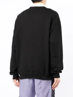 Versace logo-embroidered cotton sweatshirt