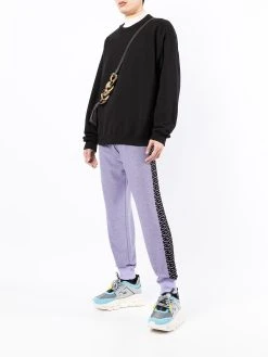 Versace logo-embroidered cotton sweatshirt