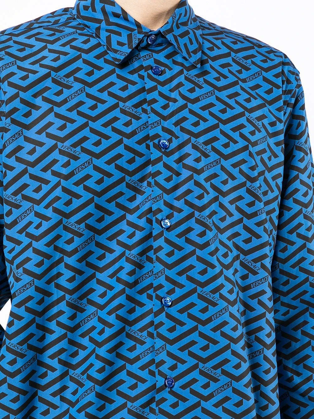 Versace Meilleur Prix Garanti Chemise boutonnée à logo chemises homme 7 Versace chemise boutonnée à logo