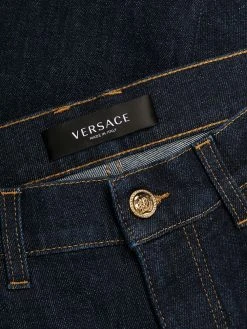 Versace jean droit à taille haute