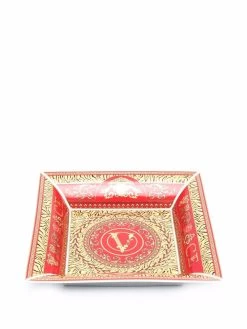 Versace assiette carrée Virtus Holiday 28 cm