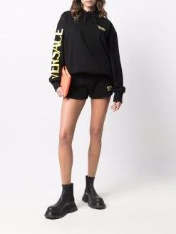 Versace short de sport à patch logo
