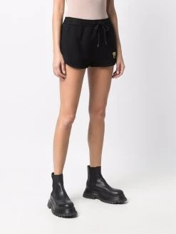Versace short de sport à patch logo