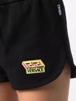 Versace short de sport à patch logo