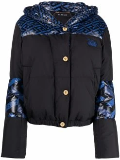 Versace doudoune à imprimé La Greca