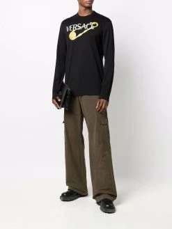 Versace pull à logo imprimé