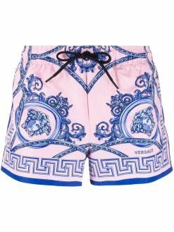 Versace short de bain à imprimé baroque