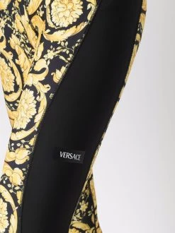 Versace legging à imprimé baroque