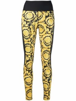 Versace legging à imprimé baroque