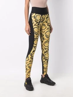 Versace legging à imprimé baroque