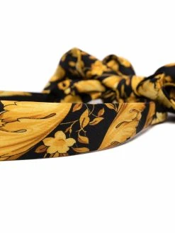 Versace serre-tête en soie à imprimé Barocco