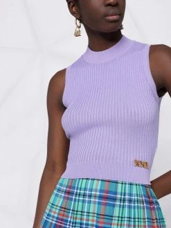 Versace haut sans manches en maille