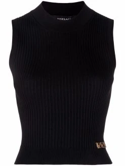 Versace haut sans manches en maille