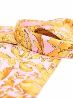 Versace serre-tête en soie à imprimé baroque