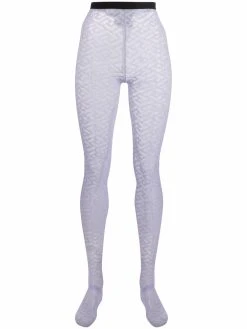 Versace collants à imprimé La Greca