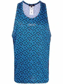 Versace débardeur à imprimé La Greca