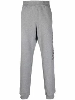 Versace pantalon de jogging à logo brodé