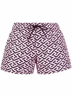 Versace short imprimé La Greca à lien de resserrage