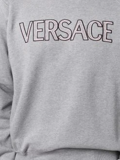 Versace sweat à logo brodé