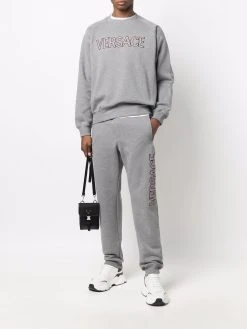 Versace sweat à logo brodé