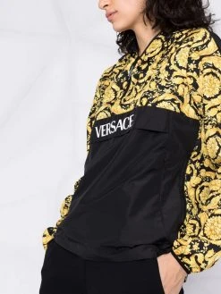 Versace veste de sport à logo imprimé