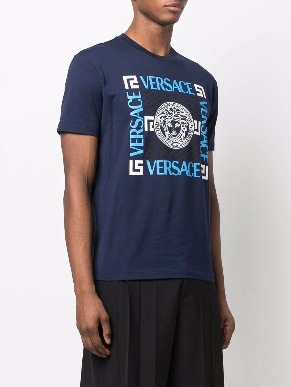 Versace Prix Jamais Vus T shirt à logo imprimé t-shirts homme 6 Versace t-shirt à logo imprimé