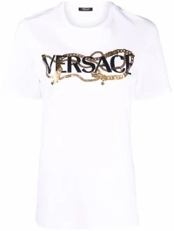 Versace t-shirt à logo imprimé