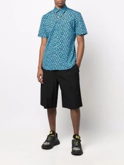 Versace chemise La Greca à manches courtes