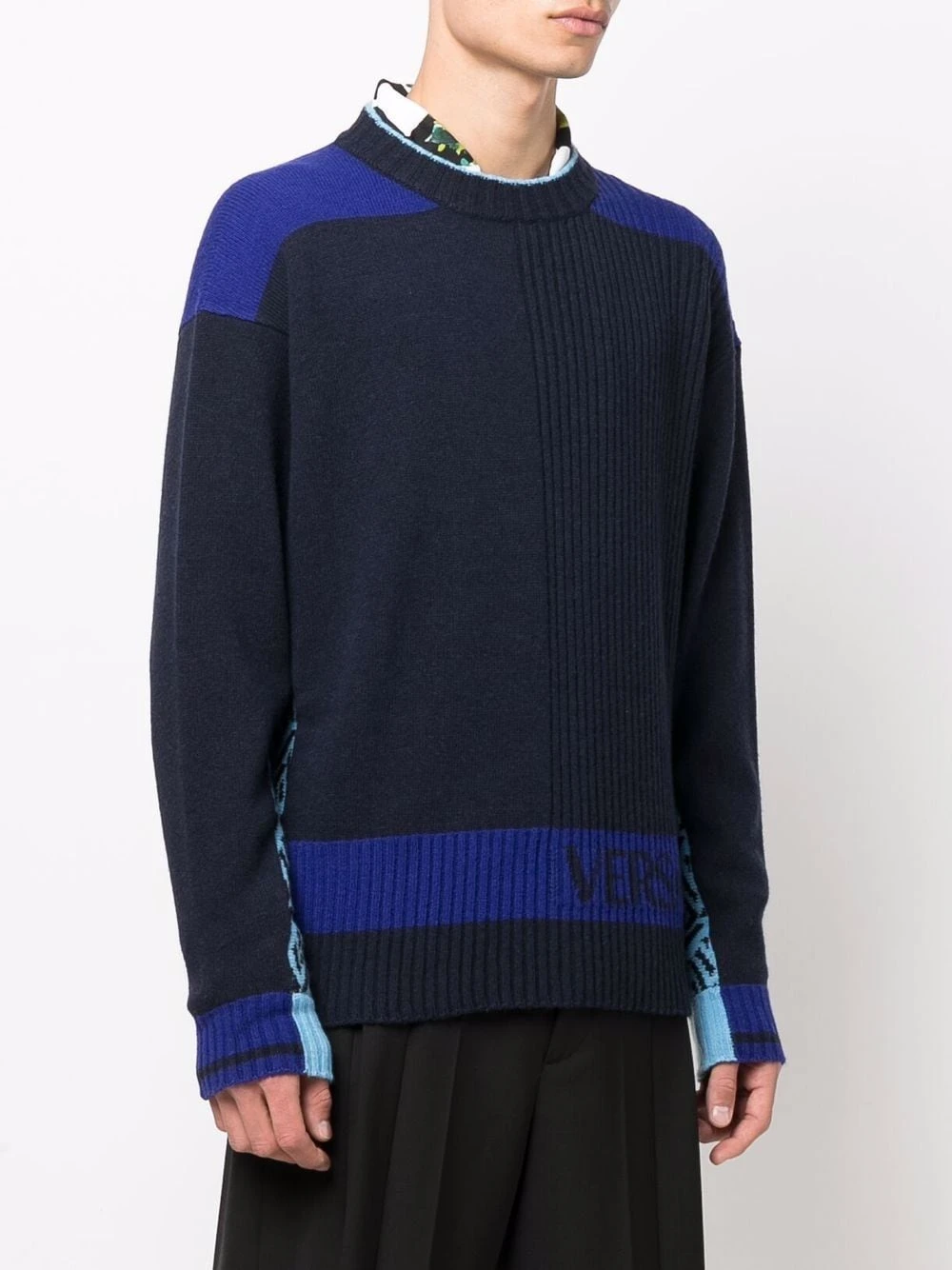 Prix Imbattable Versace Pull à encolure ras du cou pulls homme 5 Versace pull à encolure ras du cou