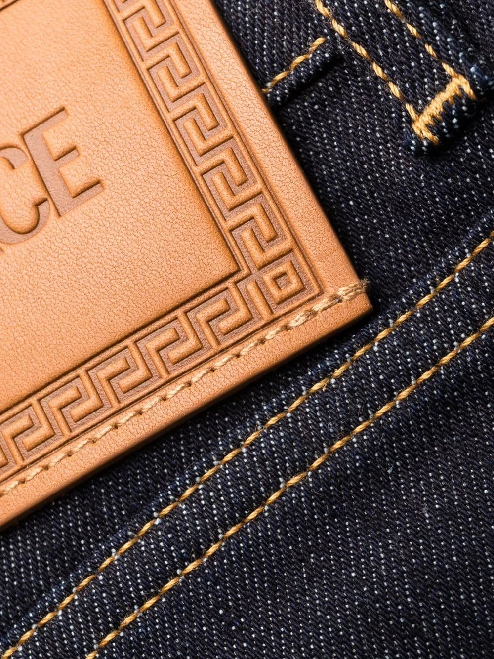 Versace Bon Rapport Coût-Efficacité Jean La Greca à ourlet retroussé jeans regular & jeans droits homme 8 Versace jean La Greca à ourlet retroussé