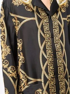Versace chemise en soie à imprimé Medusa Renaissance