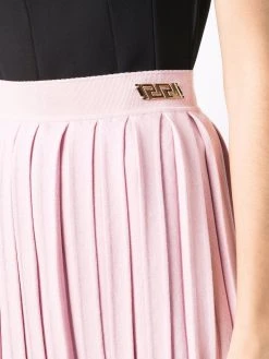Versace minijupe à design plissé