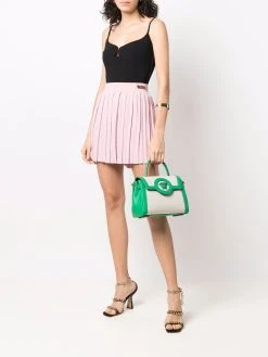 Versace minijupe à design plissé